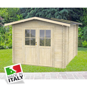 ALCE OPERA - CASETTA IN LEGNO PORTA DOPPIA 2,5 x 2,7 x 2,2 M