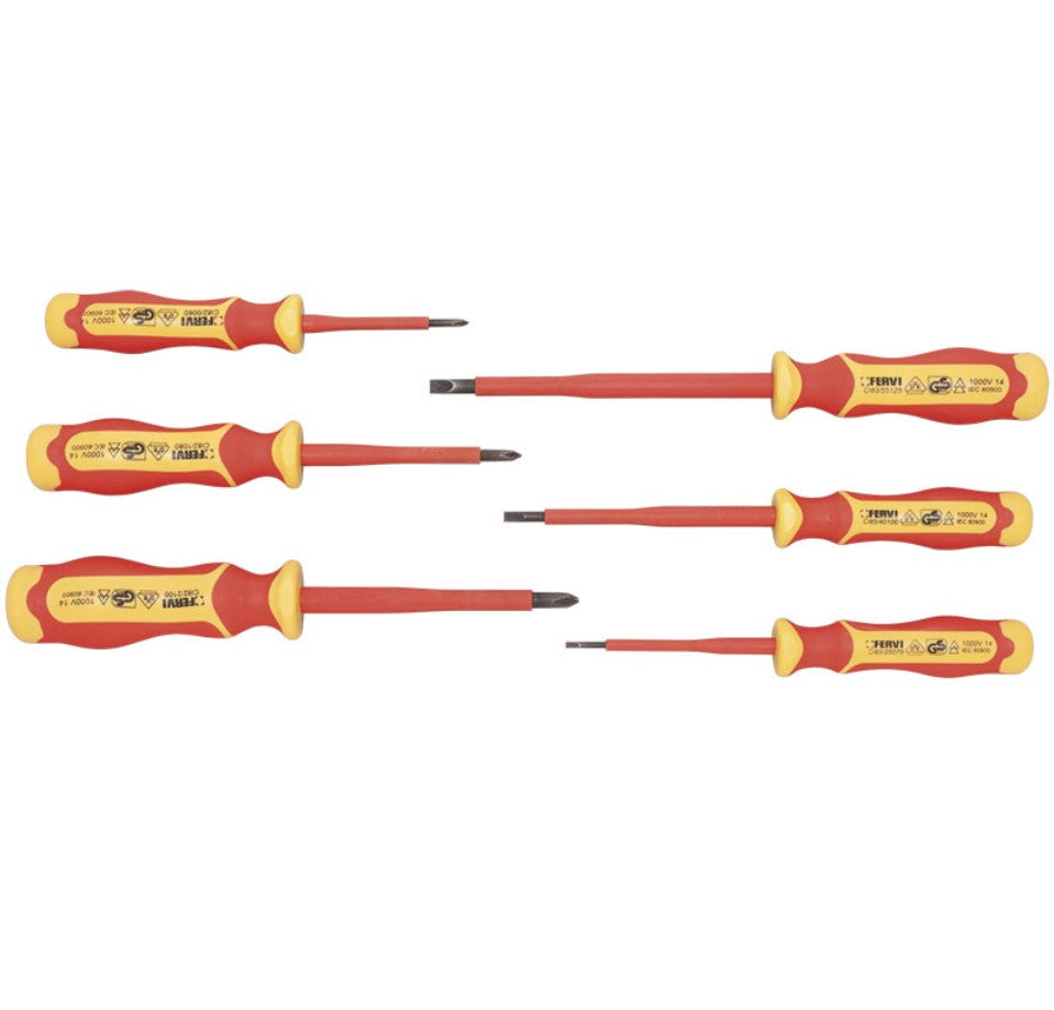 FERVI CI80/006 Serie di 6 giraviti isolati fino a 1000V punta magnetica - Image 3