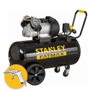 Stanley DV2 400/10/100 - Compressore aria silenziato, 100 litri, 3 HP, 10 bar 220V