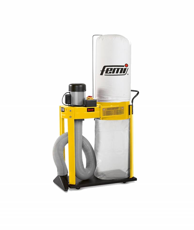 Femi Job Line DC 350 Plus - Aspiratore per trucioli a ciclone carrellato