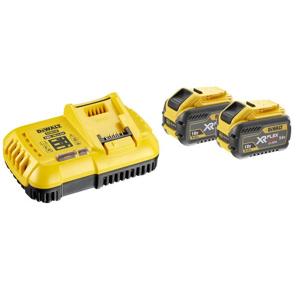 Dewalt DCB118X2-QW - Starter kit - 2 batterie XR FLEXVOLT 9Ah + Caricabatteria 8A