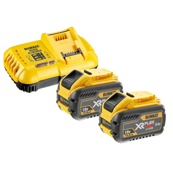 Dewalt DCB118Y2-QW - Starter kit batterie - 2 x XR FLEXVOLT 54V 12Ah + Caricabatteria 8A