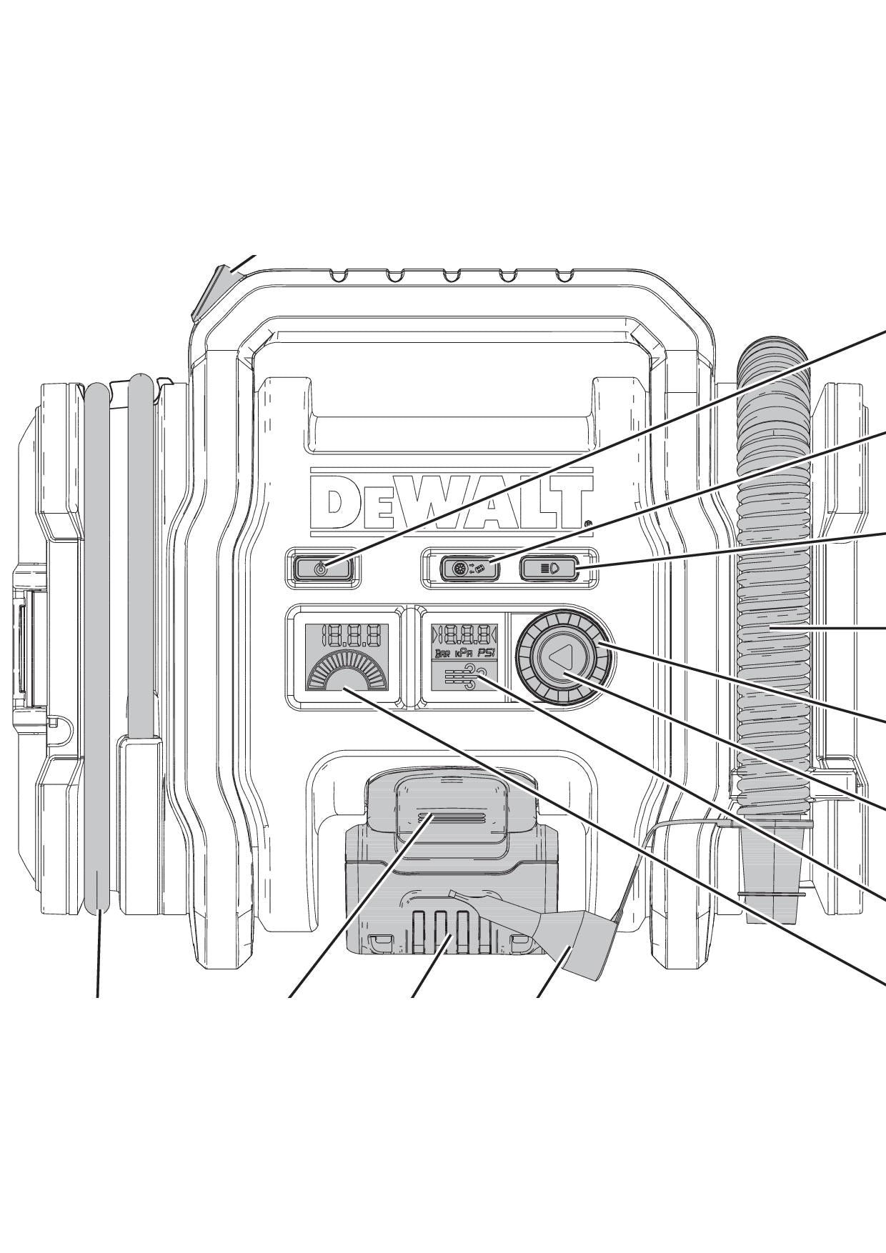 Compressore portatile a batteria 18V Dewalt DCC018N - Image 3