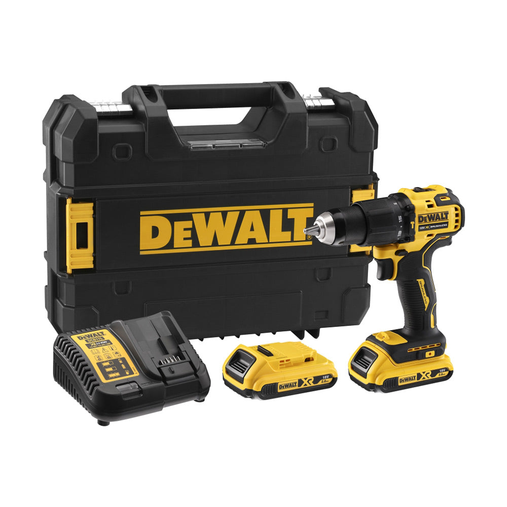 Dewalt DCD709D2T Compact - Trapano avvitatore 18V con percussione e 2 batterie da 2Ah - Image 3