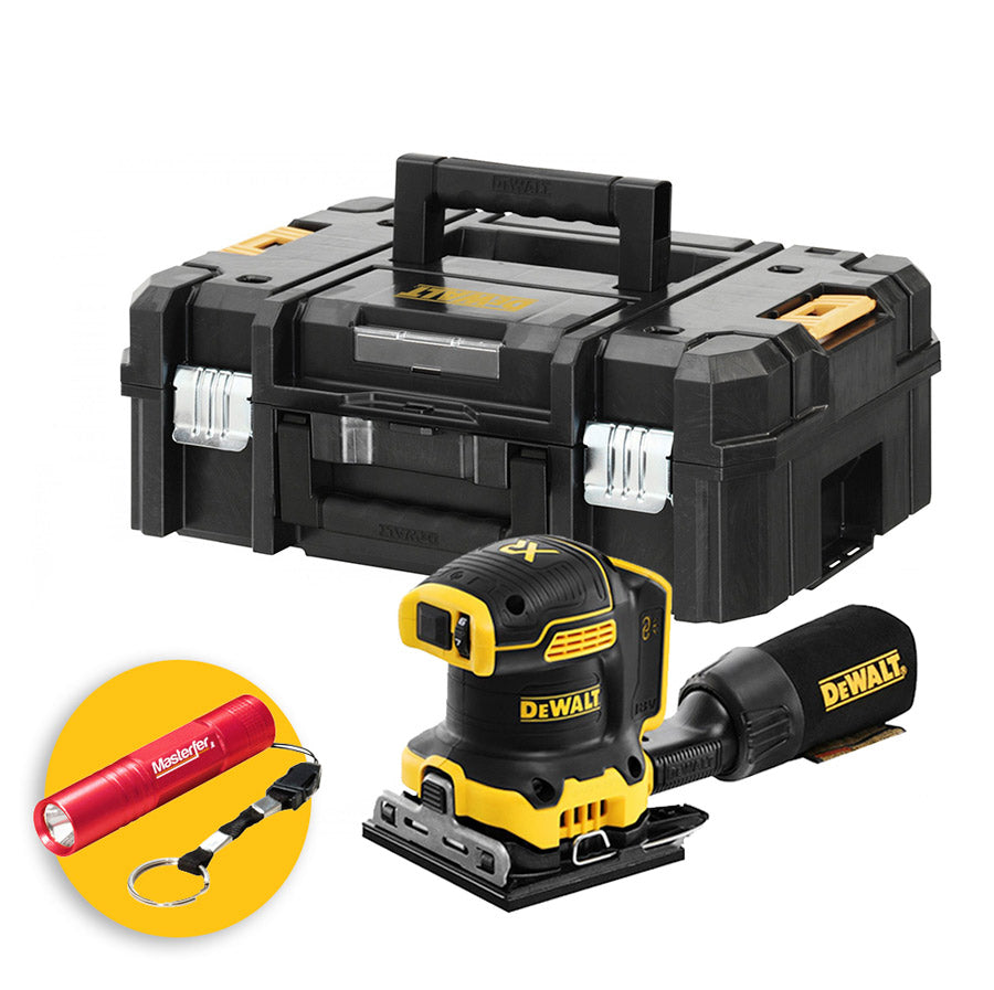 Dewalt DCW200NT-XJ - Levigatrice orbitale ? di foglio XR 18V, solo corpo in valigetta