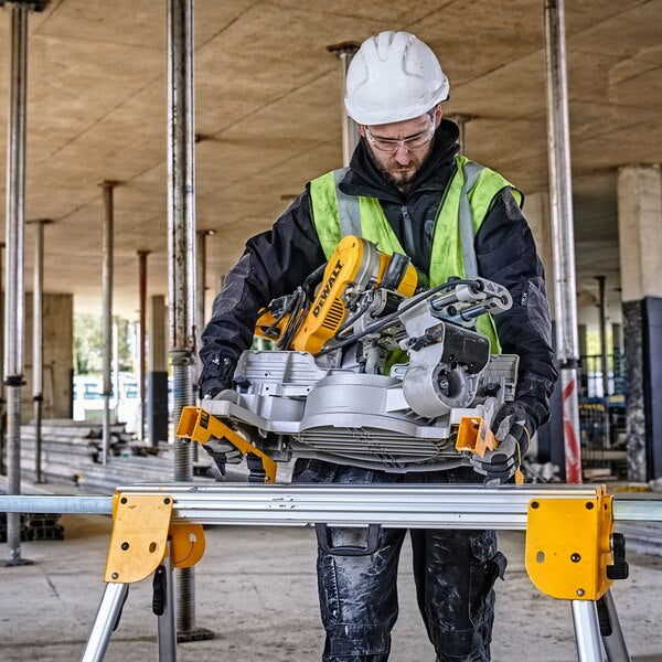 Dewalt DE7033-XJ - Cavalletto per troncatrici - 2.5m + Coppia di staffe e supporti poggia-pezzo - Image 4