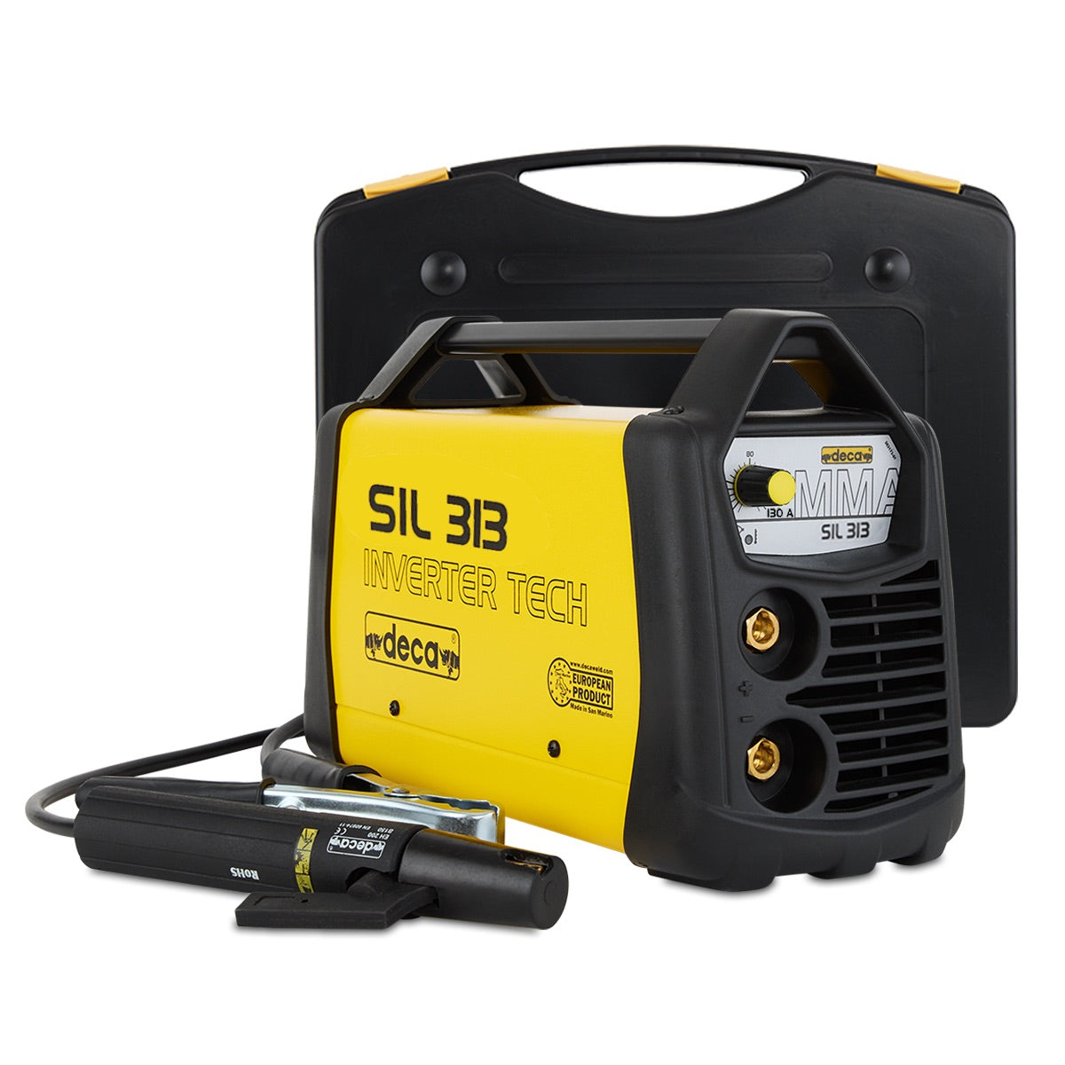 Deca SIL 313 - Saldatrice inverter (130 A) con KIT completo pronta all'uso