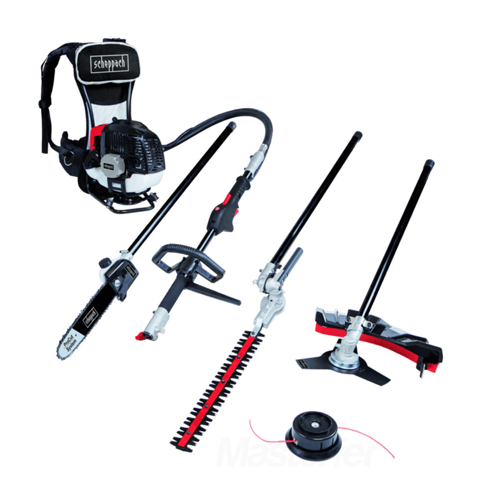 Scheppach MFH5300-4BP - Decespugliatore a zaino 4 in 1 (tagliasiepi, tagliarami) - Image 3