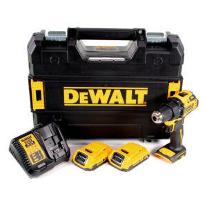 Dewalt DCD708D2T Compact - Trapano avvitatore 18V con percussione e 2 batterie da 2Ah CON OMAGGI