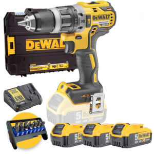 Dewalt DCD796P3 - Trapano avvitatore 18V brushless a percussione 3 x 5Ah
