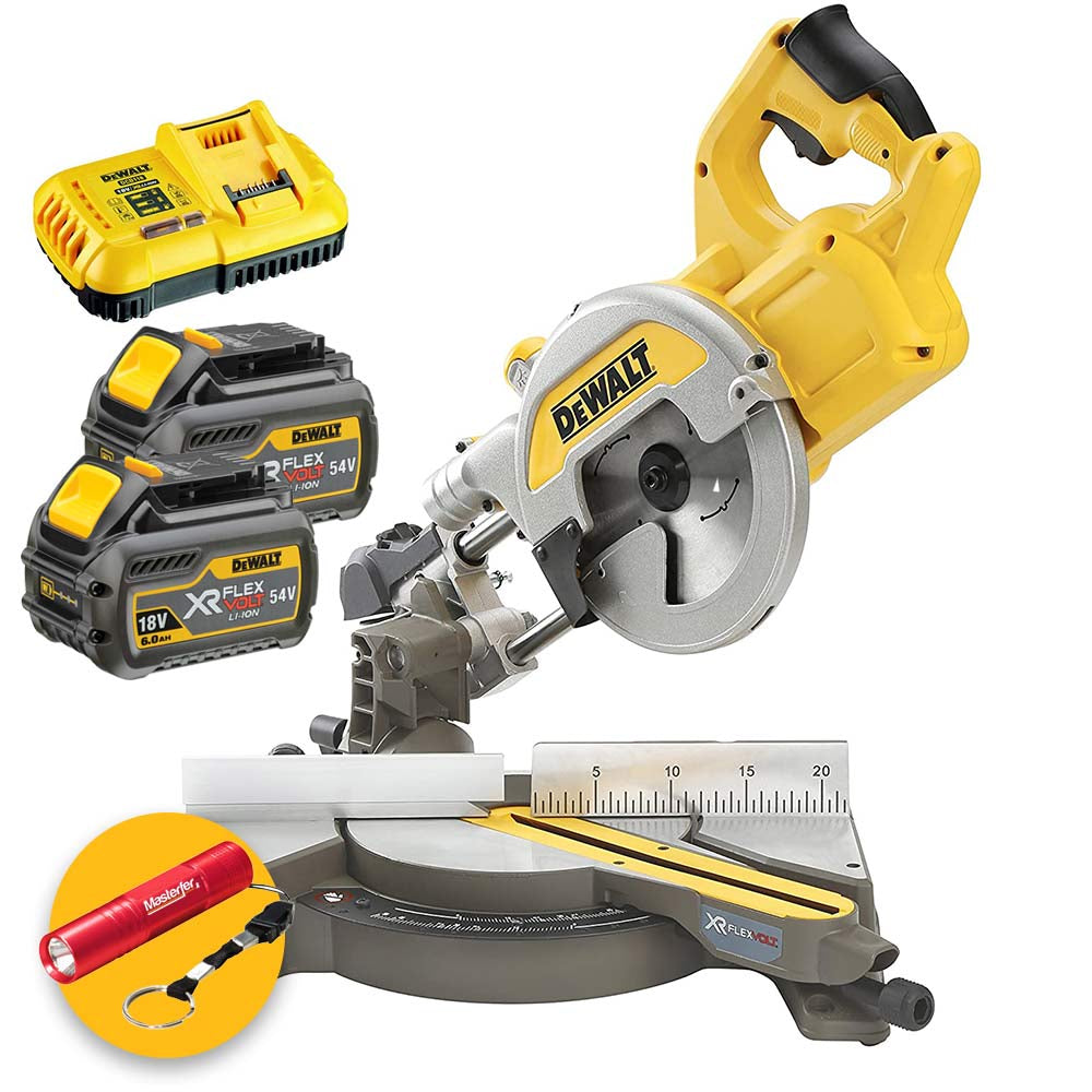 Dewalt DCS777T2-QW - Troncatrice radiale per legno 216mm XR FLEXVOLT 54V 6.0Ah