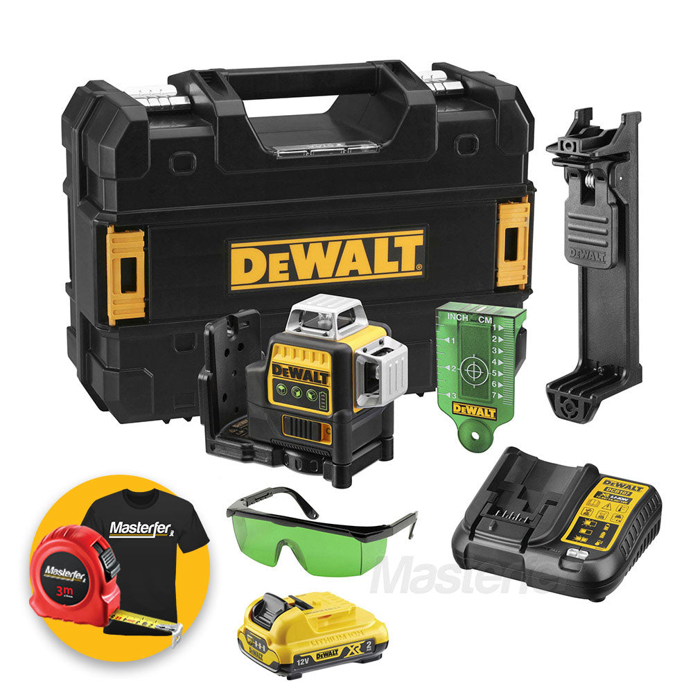 Dewalt DCE089D1G-QW - Tracciatore laser 3 linee 360?? XR 12V raggio verde livella