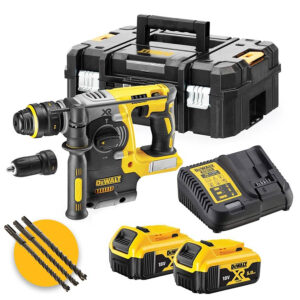 Dewalt DCH274P2T - Tassellatore a batteria 18V SDS-Plus con doppio mandrino - 2 x 5Ah