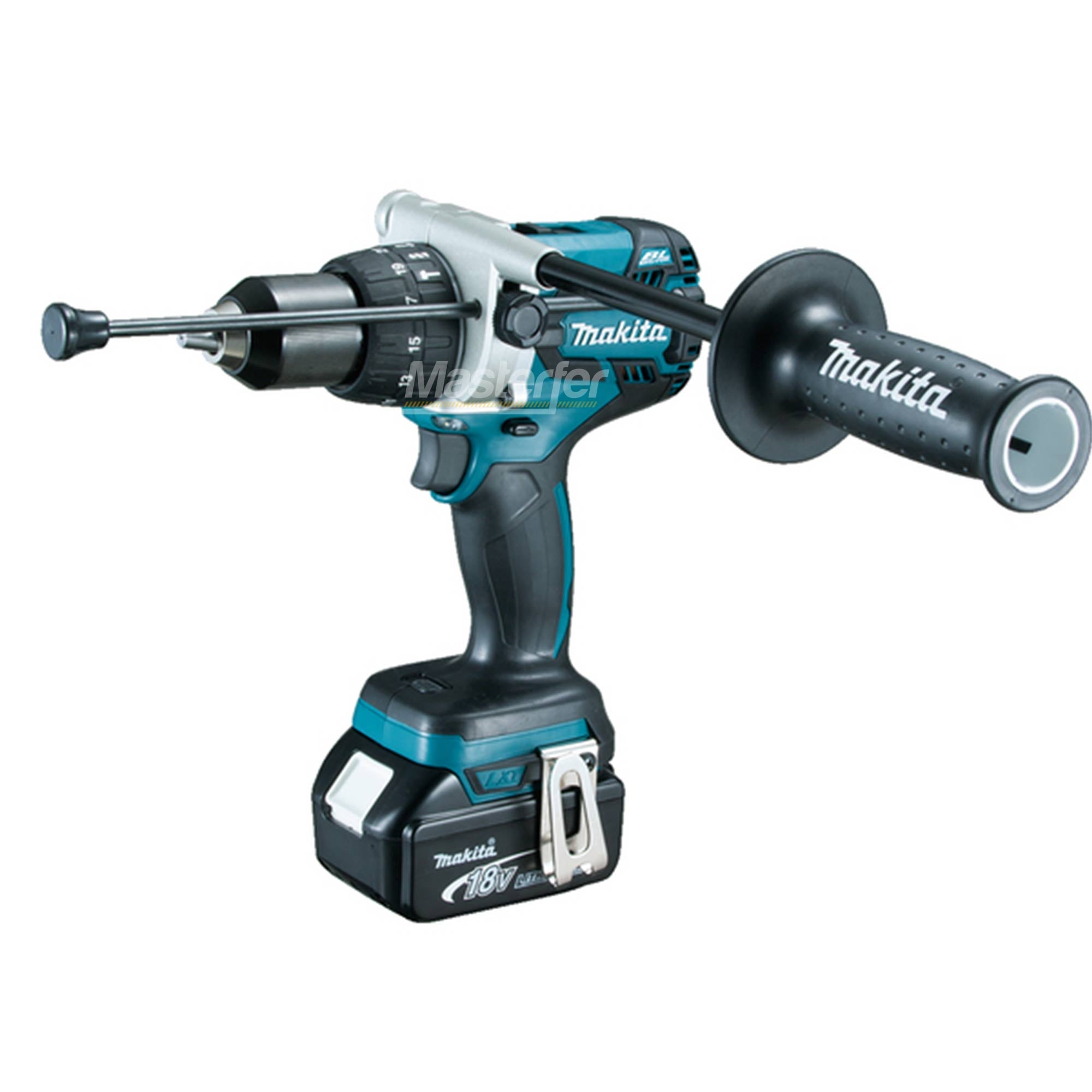 Makita DHP481RTJ - Trapano avvitatore a batteria con percussione, 2 x 5ah in valigetta - Image 5