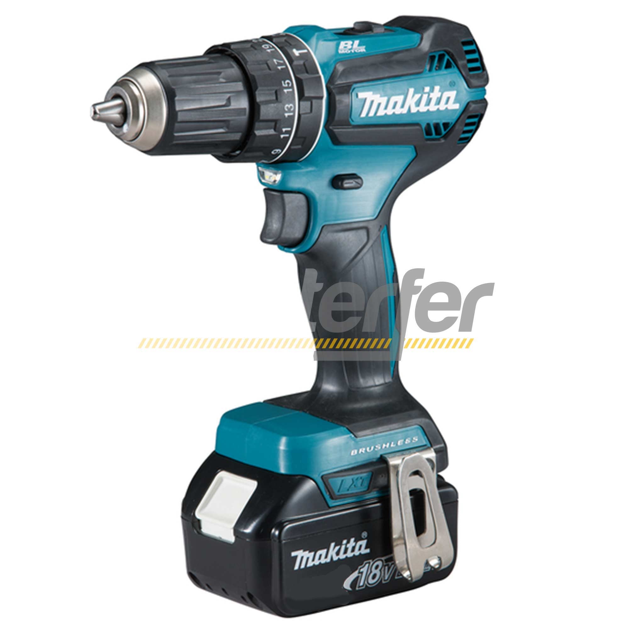 Makita DHP485ZJ - Trapano avvitatore a percussione 18V, solo corpo in valigetta - Image 5