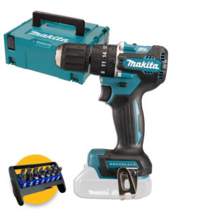 Makita DHP487ZJ - Trapano avvitatore a batteria 18V con percussione - solo corpo in valigetta