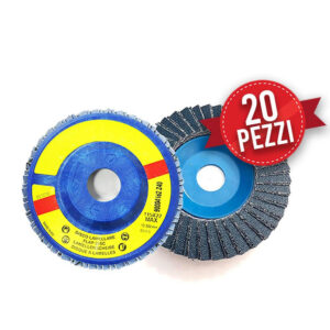 20 Dischi lamellari abrasivi Zirconio RAX Diametro 115MM Grana 40