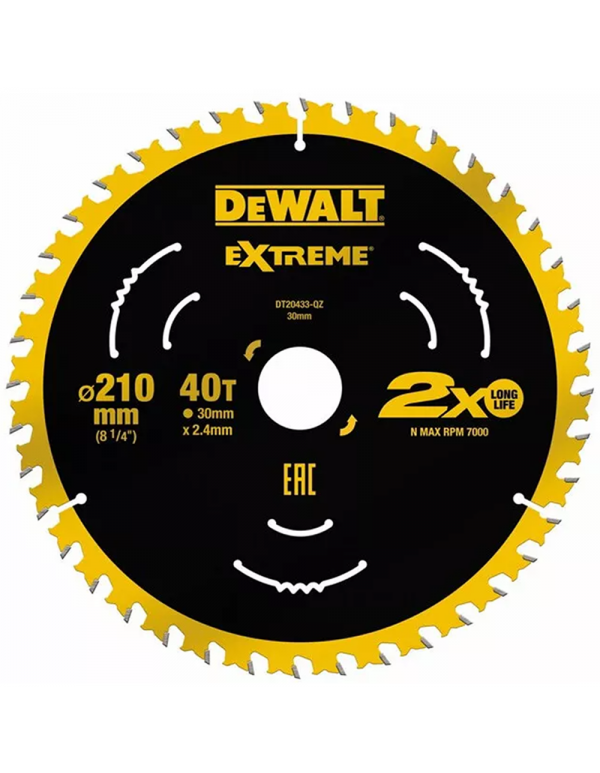 Dewalt DT20433-QZ - Disco per banco sega e troncatrice legno D.210MM, 40 denti - Image 2