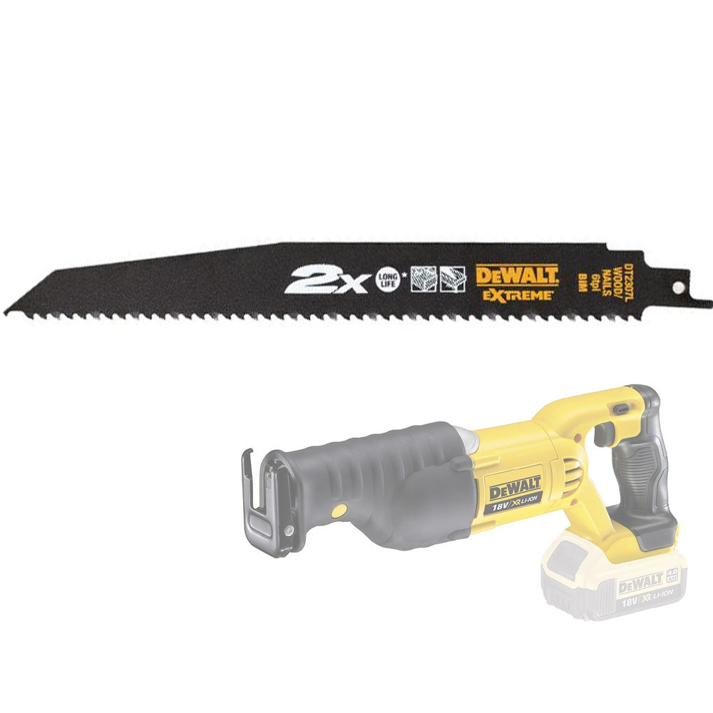 Kit Lame Dewalt DT2307L per sega a gattuccio per legno 228mm confezione da 5 pezzi