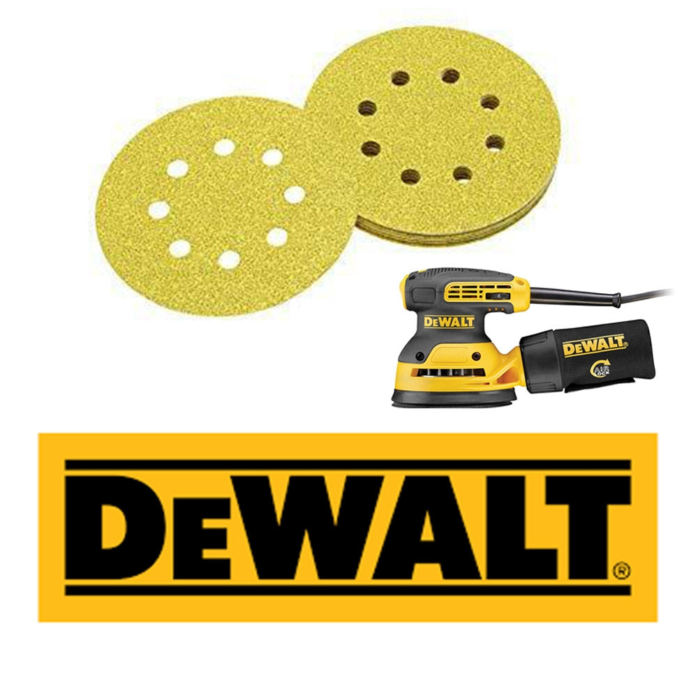 Dischi abrasivi Dewalt DT3105-QZ per levigatrice rotorbitale - Grana 120 - 125mm - 10 pezzi - Image 2
