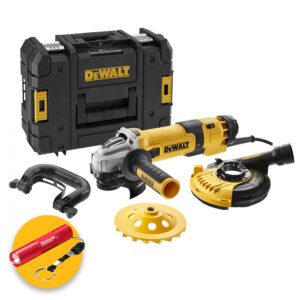 Dewalt DWE4257KT-QS - Smerigliatrice angolare 125mm per cemento con aspirazione