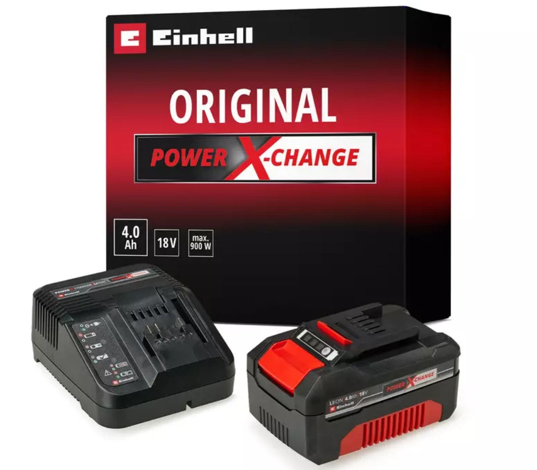 Einhell 18V PXC Starter Kit A1 , n.1 caricabatterie e N.1 Batteria da 4.0Ah
