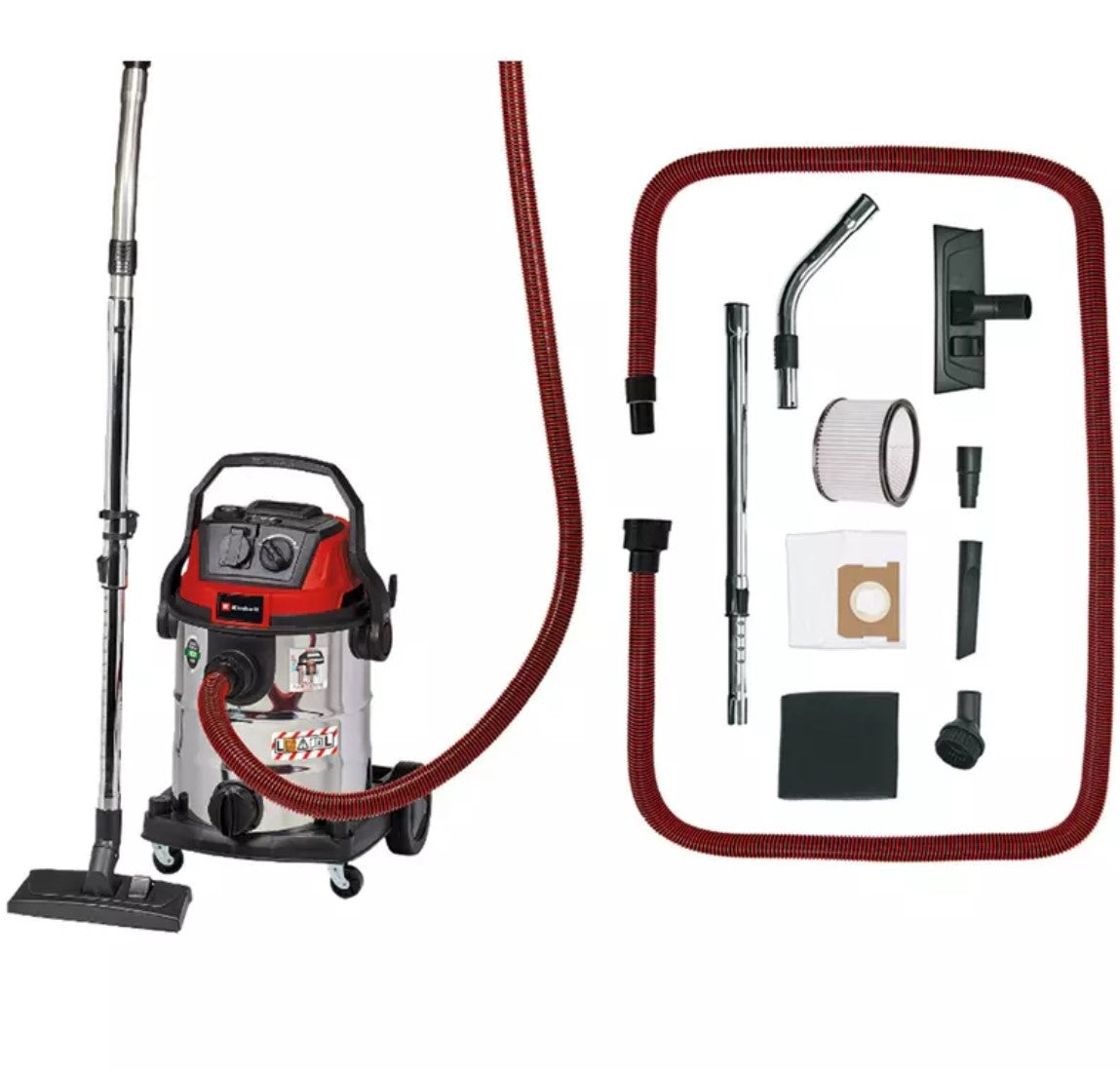 Einhell TE-VC 2025 SACL Aspirasolidi e liquidi 1200W ,25 litri , tubo 3 metri - Image 2