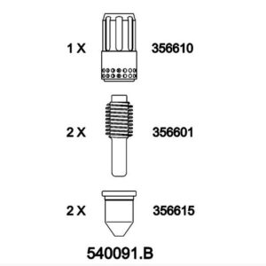 Elettro cf 540091.B Kit ricambi per primo utilizzo