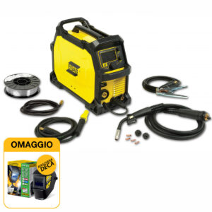 Saldatrice inverter multifunzione SINERGICA - Esab REBEL EMP 215ic (240 A) completa di accessori e OMAGGIO