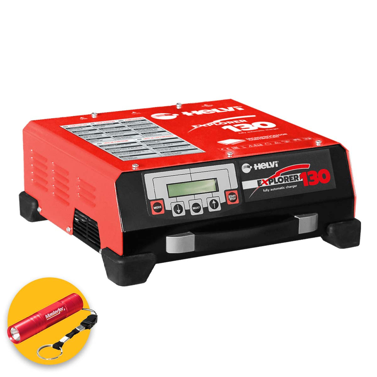 Helvi Explorer 130 - Carica batterie multi processo professionale