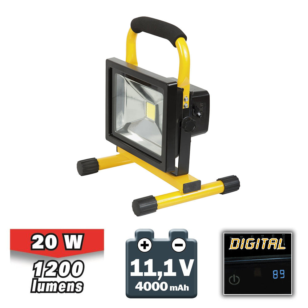Proiettore LED a batteria 20W Ribimex PRSPOT20PBAT
