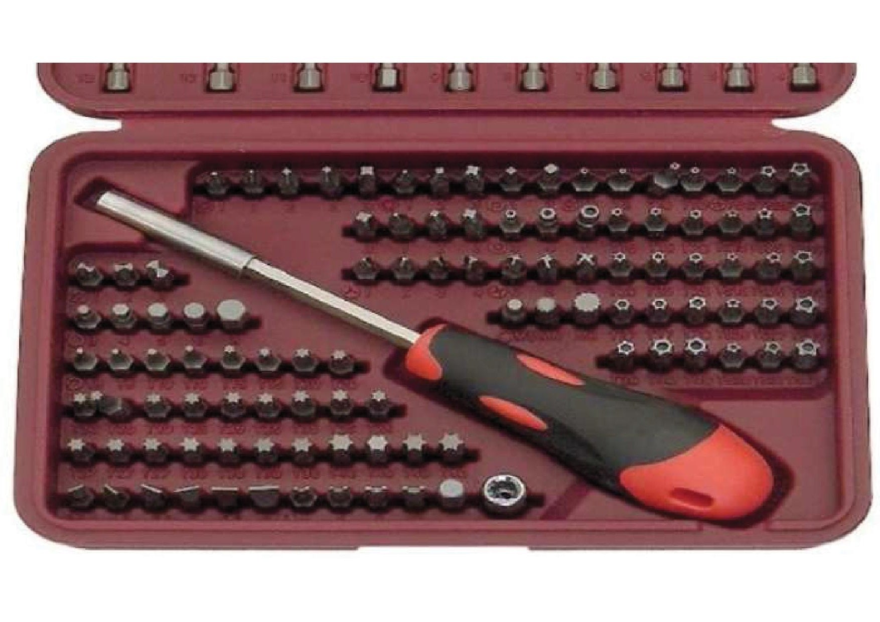 Fermec Bit-138 cassetta porta attrezzi completa di 138 inserti per avvitatura - Image 3