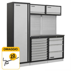 Fervi A008Q - Arredamento modulare per officina con OMAGGIO