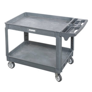 Fervi C075/2 - Carrello a 2 vasche polipropilene