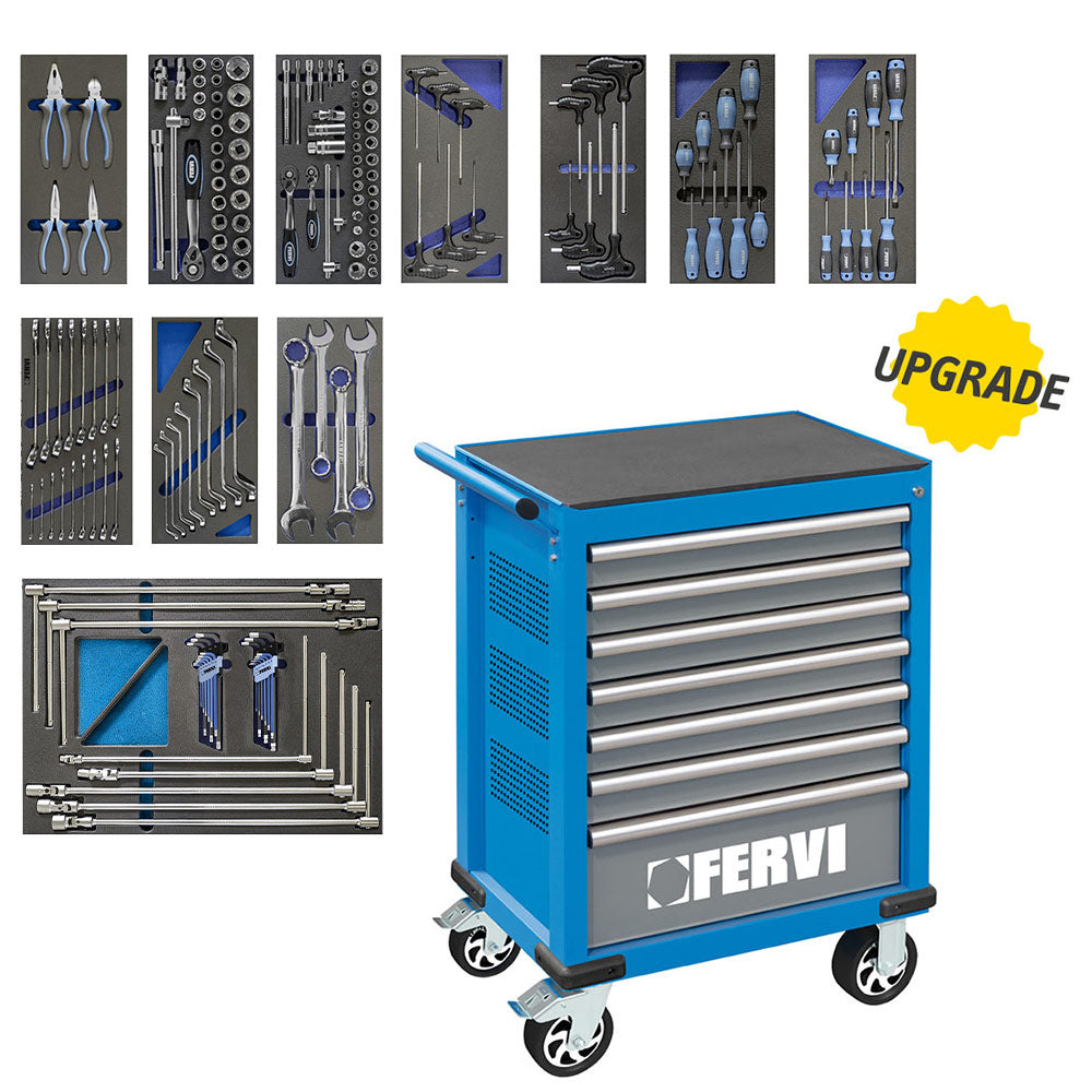 Fervi C960/CC01 - Carrello completo di utensili