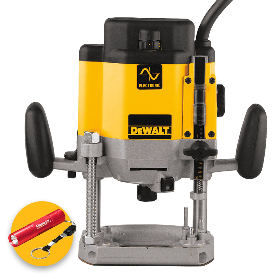 Dewalt DW625E-QS - Elettrofresatrice elettronica per legno, 2000W