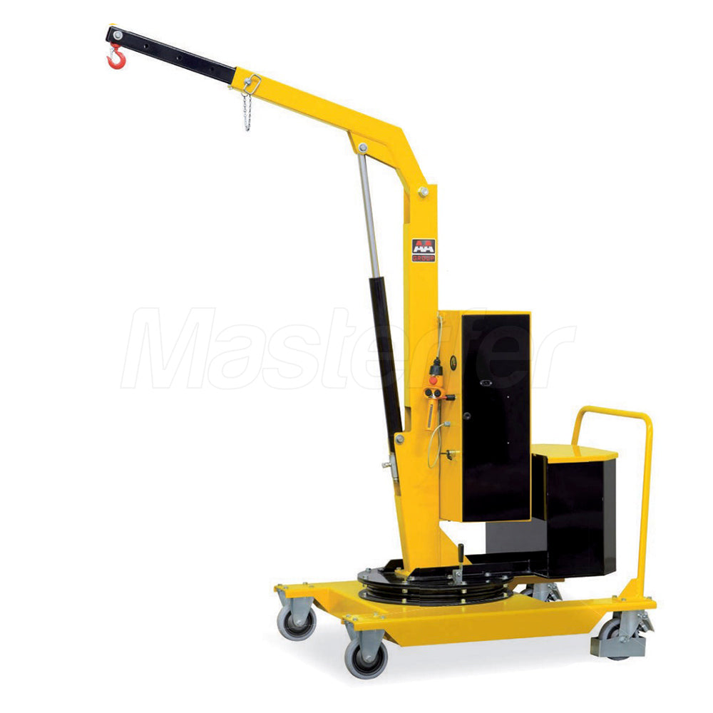 AxA 01B2P - Gru gruetta idraulica a sbalzo girevole a batteria, 200kg (discesa a velocit?? proporzionale)