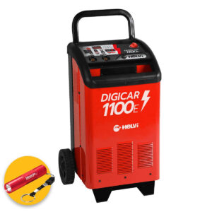Helvi Digicar 1100E + Supply - Carica batterie avviatore professionale con tecnologia inverter