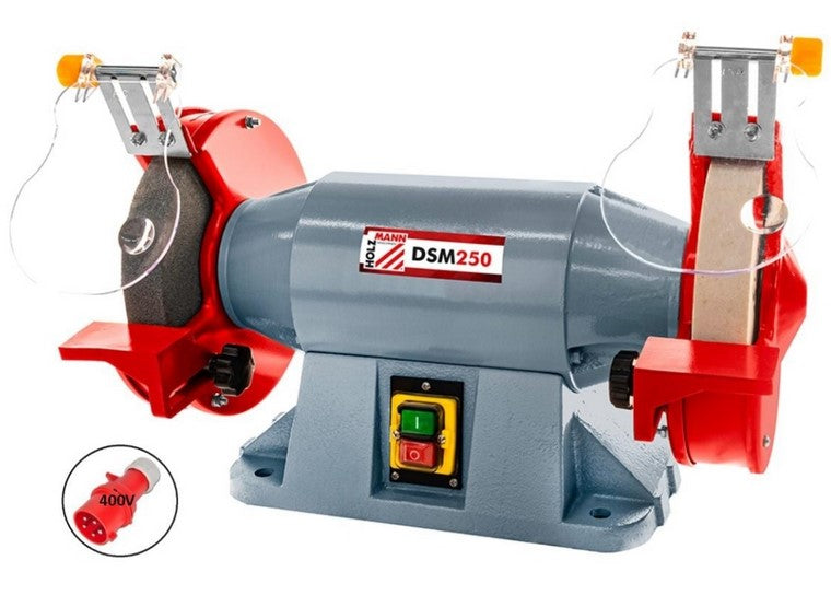 HOLZMANN dsm250 Smerigliatrice da banco doppia mola per metalli 230v 900w