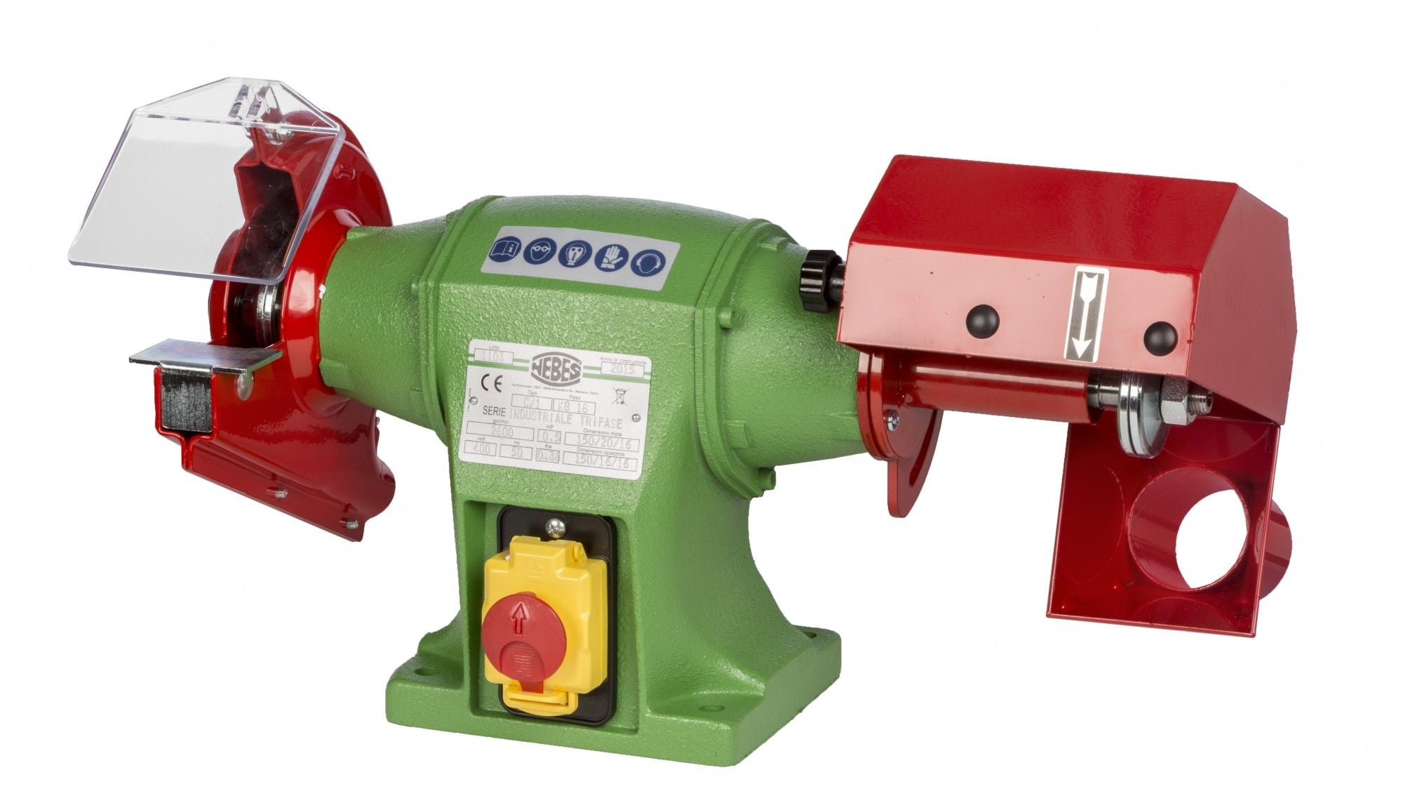 Combinata Nebes C-1 serie industriale in ghisa - 0,5 HP trifase