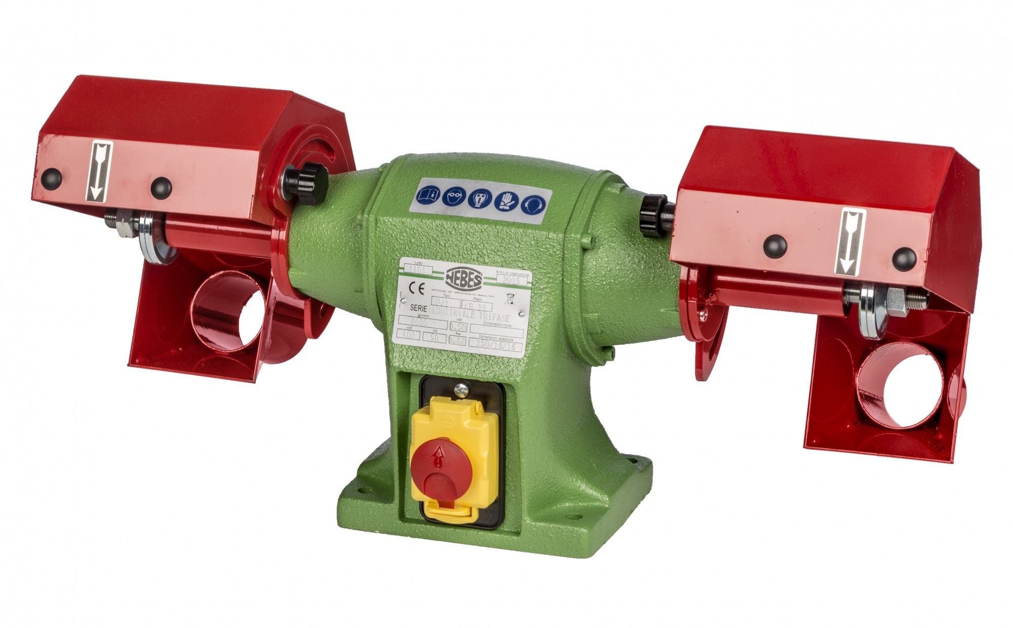 Pulitrice Nebes P-1 serie industriale in ghisa - 0,5 HP trifase