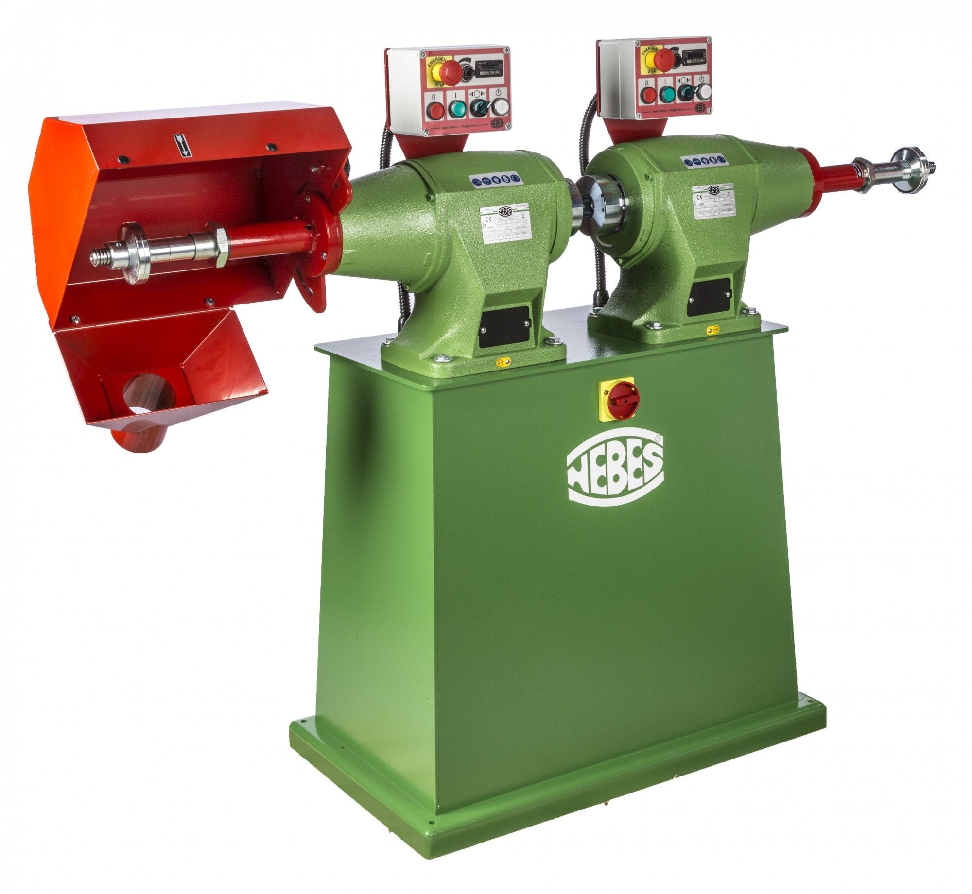 Pulitrice a doppio motore Nebes P6-DI serie industriale in ghisa - 4,0 + 4,0 HP trifase