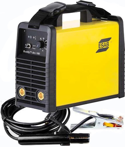 Saldatrice inverter Esab Buddy Arc 180 (180 A) con cavi e pinze pronta all'uso
