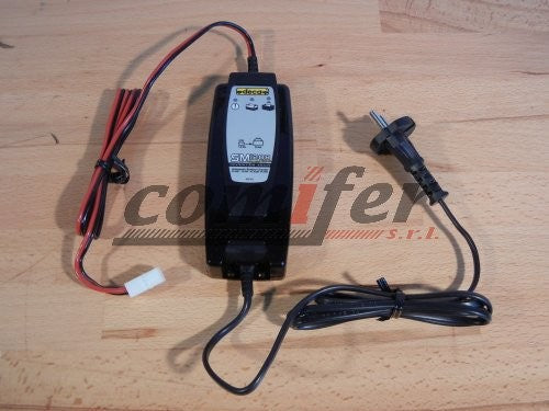 Caricabatterie mantenitore inverter 12V Deca SM 1208 (carica media 0,8 A) - pronto all'uso per batterie moto fino a 35Ah - Image 3