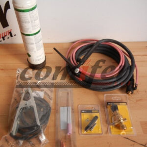 KIT per saldatura TIG Deca - pronto all'uso per qualsiasi saldatrice ad elettrodo