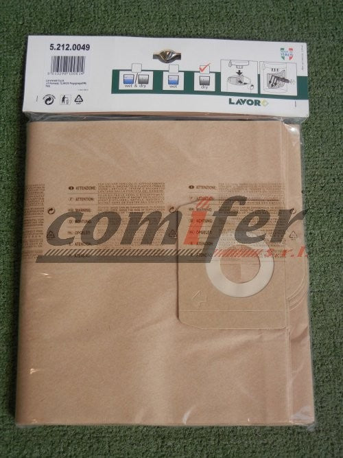 Kit filtri a sacco Lavor 5.212.0049 (5 pezzi) - Image 2