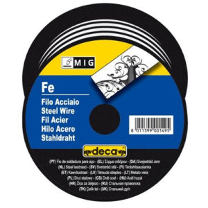 Bobina Deca filo acciaio MIG-MAG ?0,8mm (D100mm-0,7kg) 010872