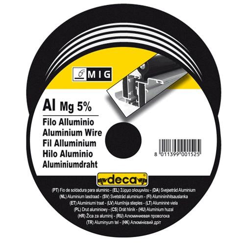 Bobina deca filo alluminio/magnesio ?0,8mm (D100mm-0,4kg) 010881