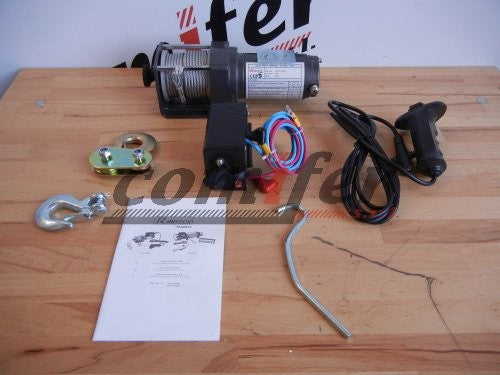 Verricello 12V da fissare Ribimex PE12V/2500 - ideale per fuoristrada - Per sollevamento o traino - con telecomando a filo - Image 5