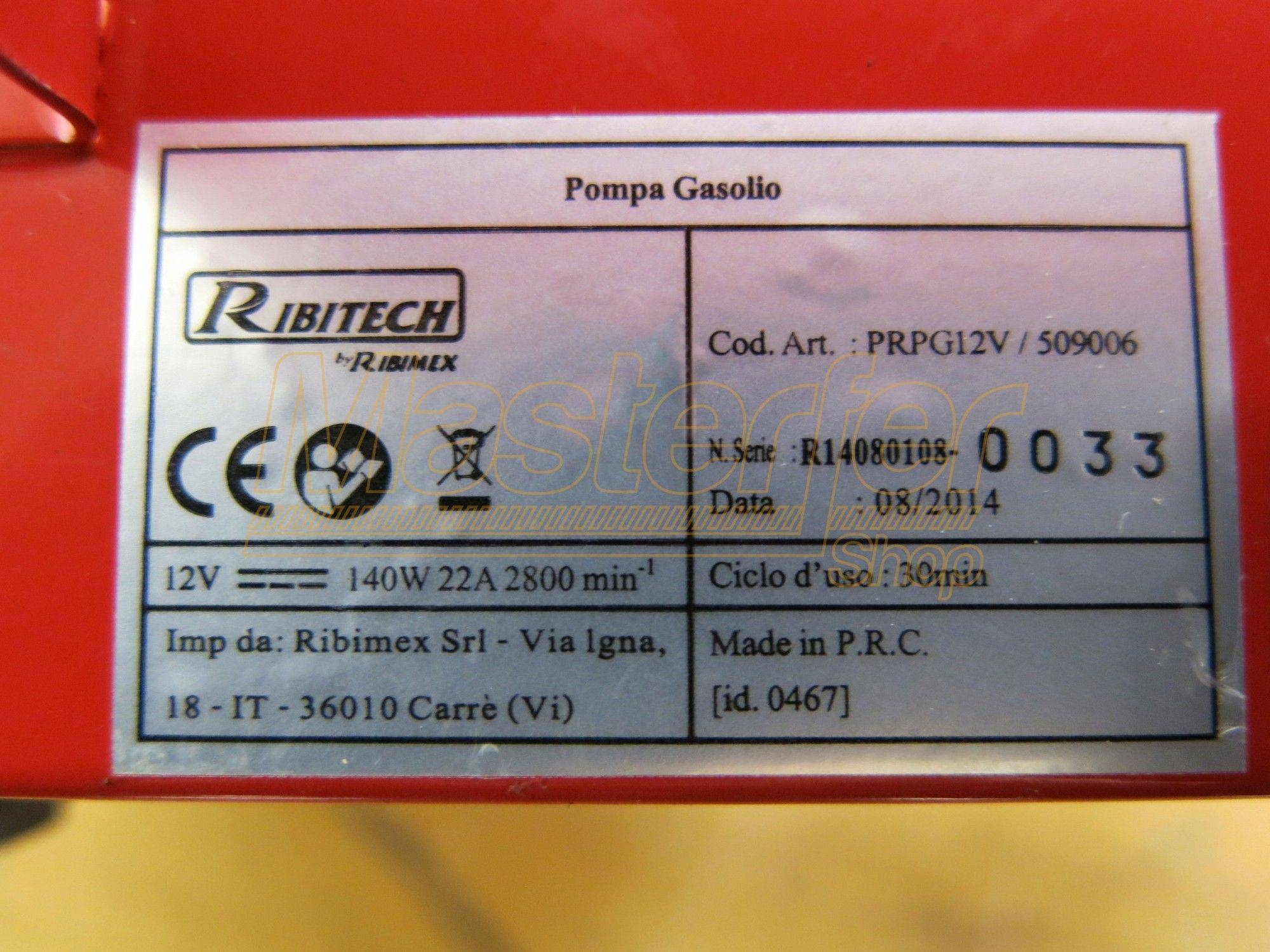 Pompa travaso gasolio autoadescante 12V Ribimex PRKG12V - con KIT pronta all'uso - Image 5